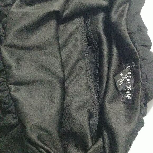 American Dream Black Strapless Hi/Low Maxi w/ belt - Picture 10 of 12